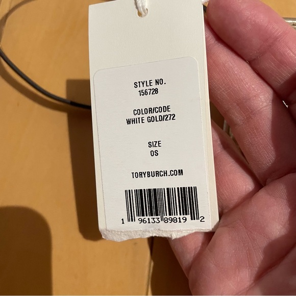 NWT Tory Burch T monogram puffy metallic pouch - Picture 5 of 7